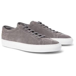 COMMON PROJECTS Original Achilles Suede Sneakers Dark Gray Sz 41/US 10